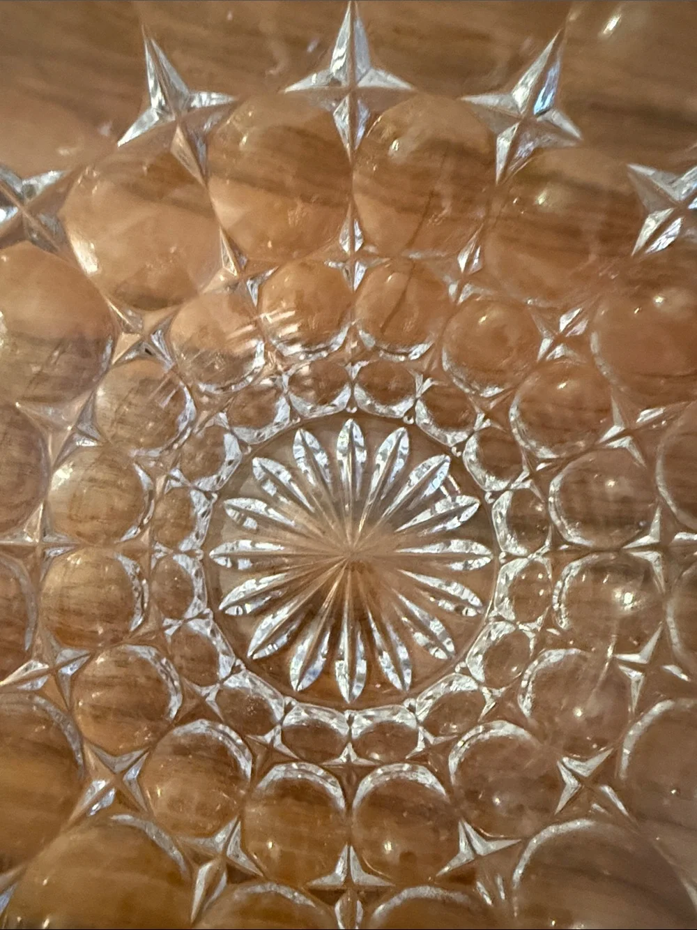 Clear Glass Decorative Bowl - Transparent Home Dining Centerpiece